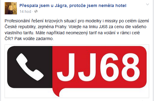 Přespala jsem u Jágra, protože jsem neměla hotel Foto: 