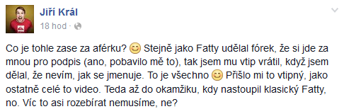fattykrál_reakce Foto: 