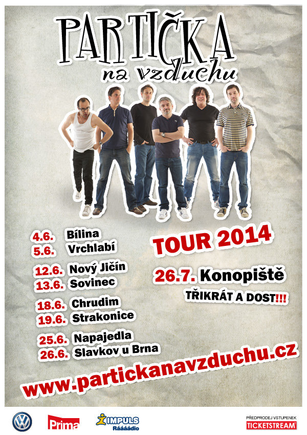 Partička na vzduchu Tour 2014 Foto: partickanavzduchu.cz